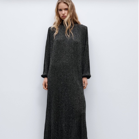 COPY - Zara high neck metallic dress - Picture 6 of 16